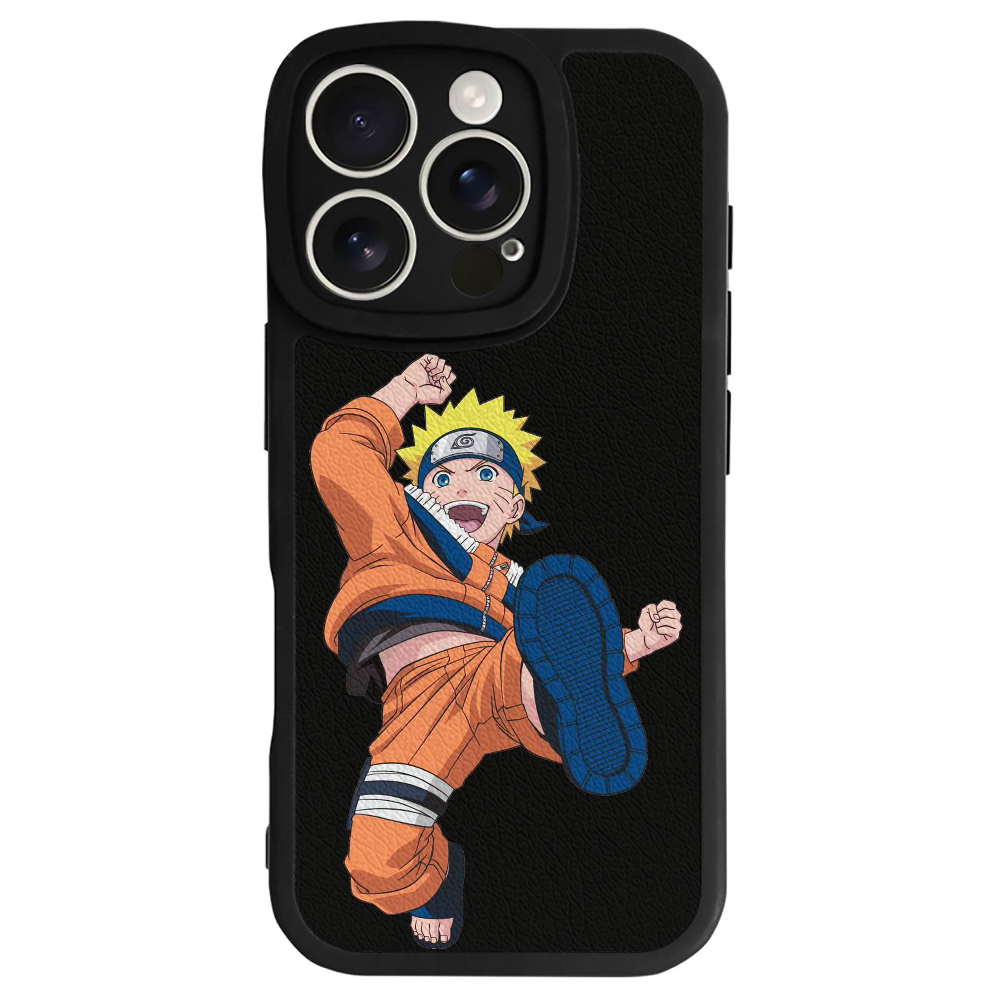 （画像用） NARUTO -ナルト- うずまき ナルト Uzumaki Naruto 【iPhone 16シリーズ対応】シリコンスマホケース（レザー調） 材質：シリコン